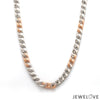Jewelove™ Chains 5.75mm Designer Platinum + Rose Gold Chain for Men JL PT CH 1268