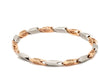 Jewelove™ Bangles & Bracelets 5.75mm Platinum & Rose Gold Bracelet for Men JL PTB 1217