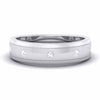 Jewelove™ Rings 5 Diamond Unisex Platinum Wedding Band JL PT 5892
