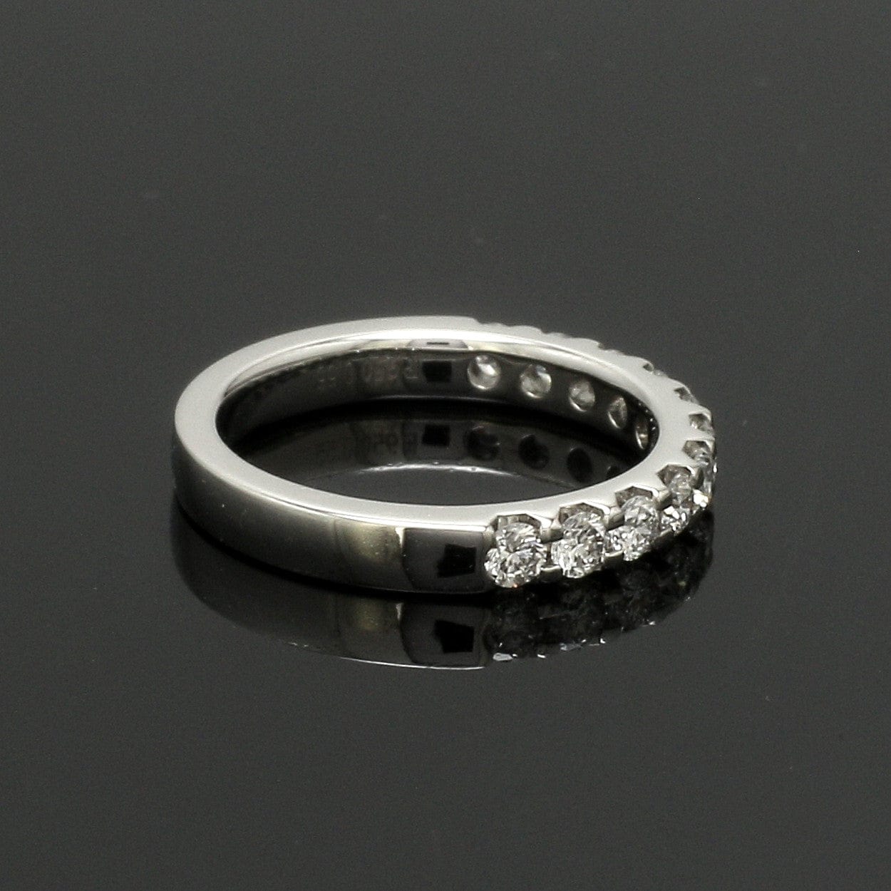 Jewelove™ Rings 5-Pointer Half Eternity Platinum Diamond Wedding Ring for Women JL PT US-0008