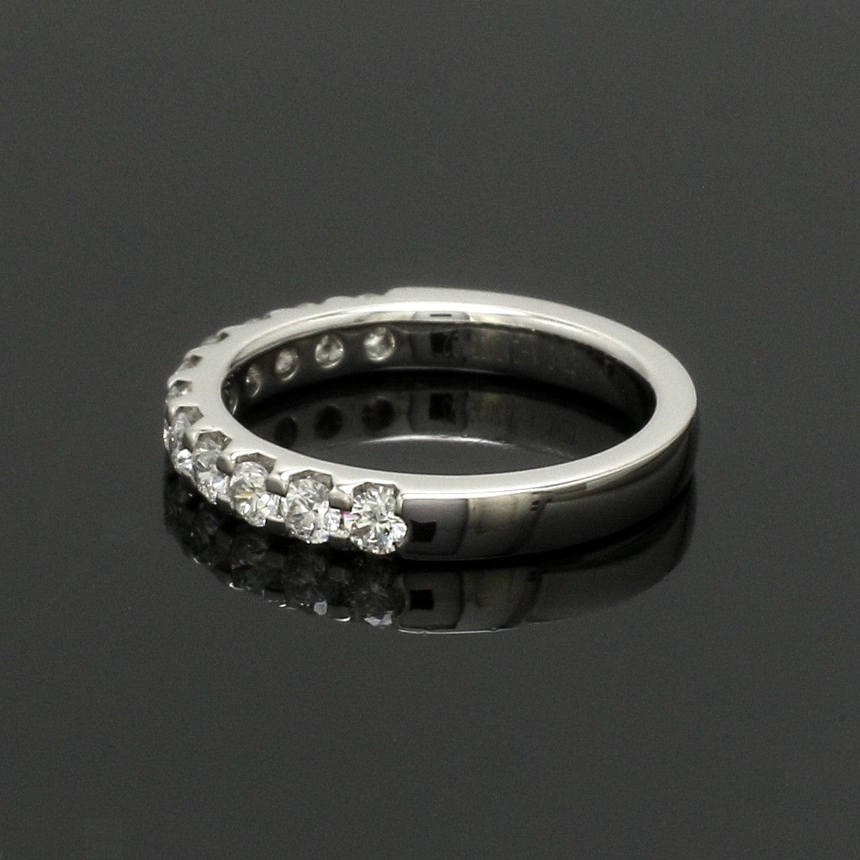 Jewelove™ Rings 5-Pointer Half Eternity Platinum Diamond Wedding Ring for Women JL PT US-0008