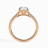 Jewelove™ Rings Women's Band only / VS J 50-Pointer 18K Rose Gold Solitaire Diamond Shank Ring for Women JL AU 19011R-A