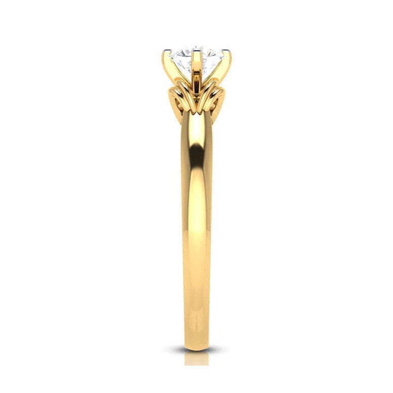 Jewelove™ Rings Women's Band only / VS J 50-Pointer 18K Yellow Gold Solitaire Ring JL AU G 114Y-A