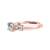 Jewelove™ Rings Women's Band only / VVS GH 50-Pointer Cushion Cut Solitaire Diamond 18K Rose Gold Ring JL AU 1231R-A