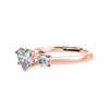 Jewelove™ Rings Women's Band only / VS I 50-Pointer Heart Cut Solitaire Diamond Accents 18K Rose Gold Ring JL AU 1233R-A