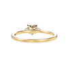 Jewelove™ Rings Women's Band only / VS I 50-Pointer Heart Cut Solitaire Diamond Accents Shank 18K Yellow Gold Ring JL AU 1243Y-A