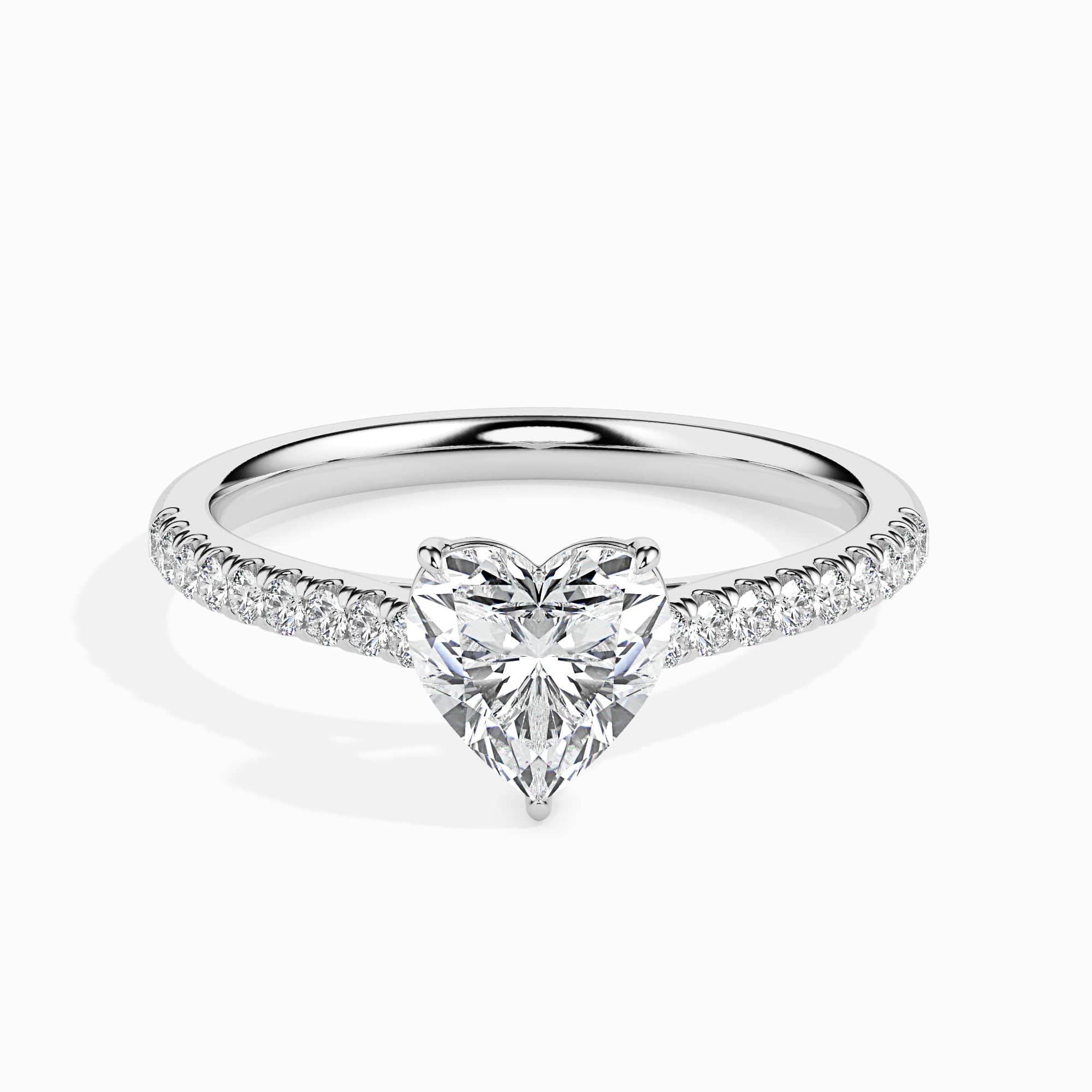 1/2 Ctw Round Cut Diamond Heart Shape Lovebright Ring in 14K | Ross Elliott  Jewelers | Terre Haute, IN
