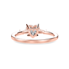Jewelove™ Rings Women's Band only / VS I 50-Pointer Heart Cut Solitaire with Baguette Diamond Accents 18K Rose Gold Ring JL AU 1225R-A