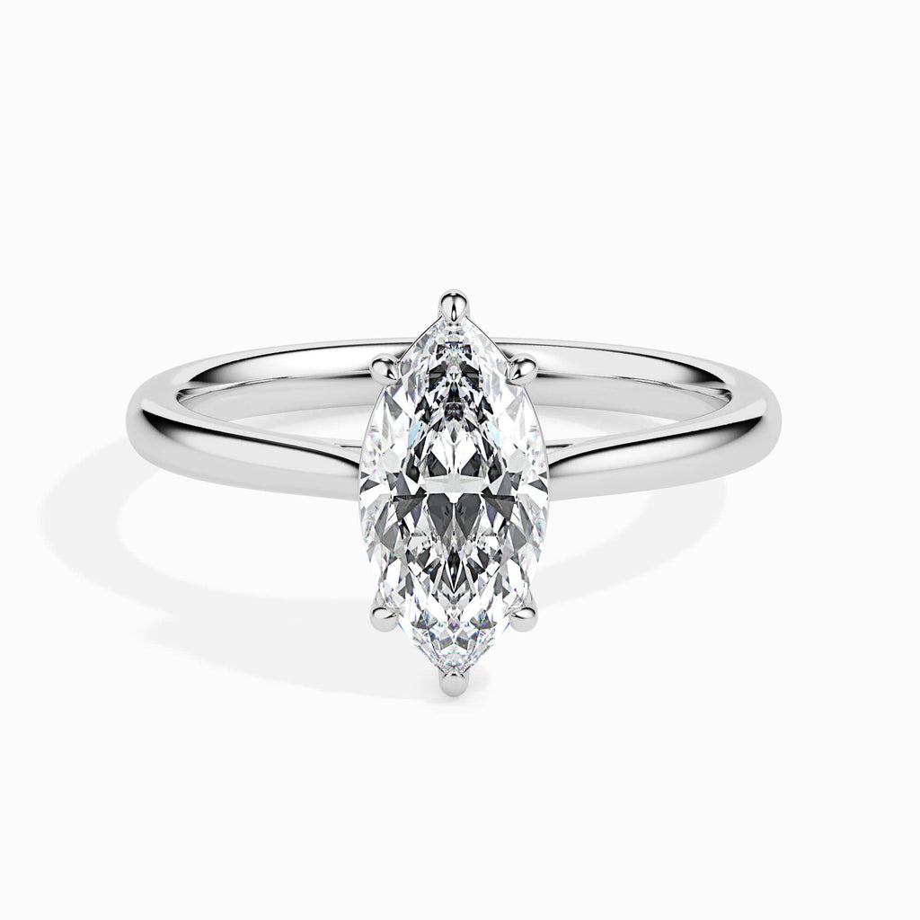 Jewelove™ Rings I VS / Women's Band only 50-Pointer Marquise Cut Solitaire Diamond Platinum Ring JL PT 19009-A