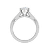 Jewelove™ J VS / Women's Band only 50-Pointer Marquise Solitaire Diamonds Twisted Shank Platinum Ring JL PT REPS1456-A