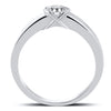 Jewelove™ Rings 50 Pointer Men's Platinum Ring with Embedded Solitaire JL PT 559