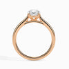 Jewelove™ Rings Women's Band only / VS I 50-Pointer Oval Cut Solitaire 18K Rose Gold Ring JL AU 19004R-A