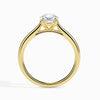 Jewelove™ Rings Women's Band only / VS I 50-Pointer Oval Cut Solitaire 18K Yellow Gold Ring JL AU 19004Y-A