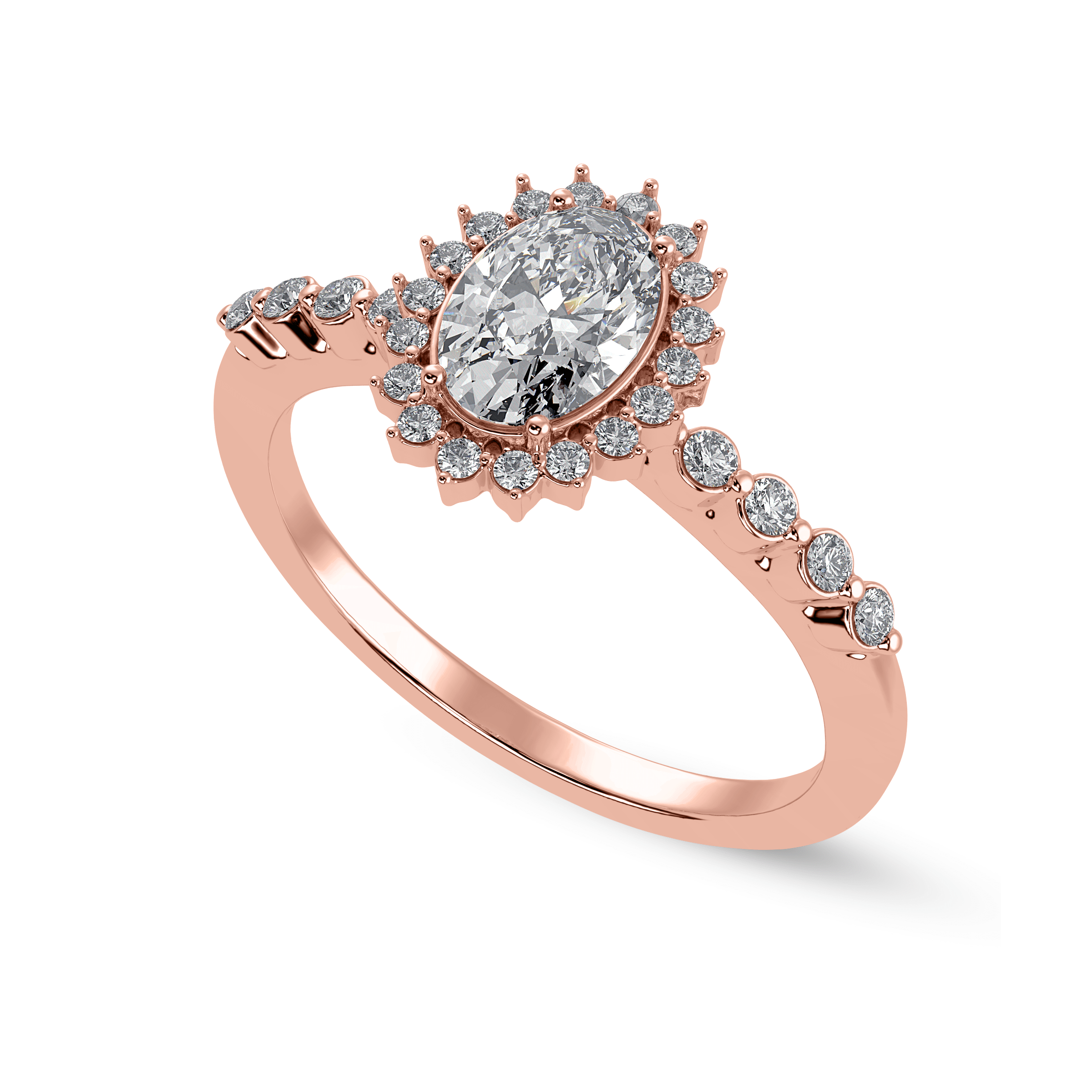 5 CT Diamond Oval Halo Engagement Ring – Archariel