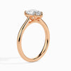 Jewelove™ Rings Women's Band only / VS I 50-Pointer Pear Cut Solitaire Diamond 18K Rose Gold Ring JL AU 19010R-A