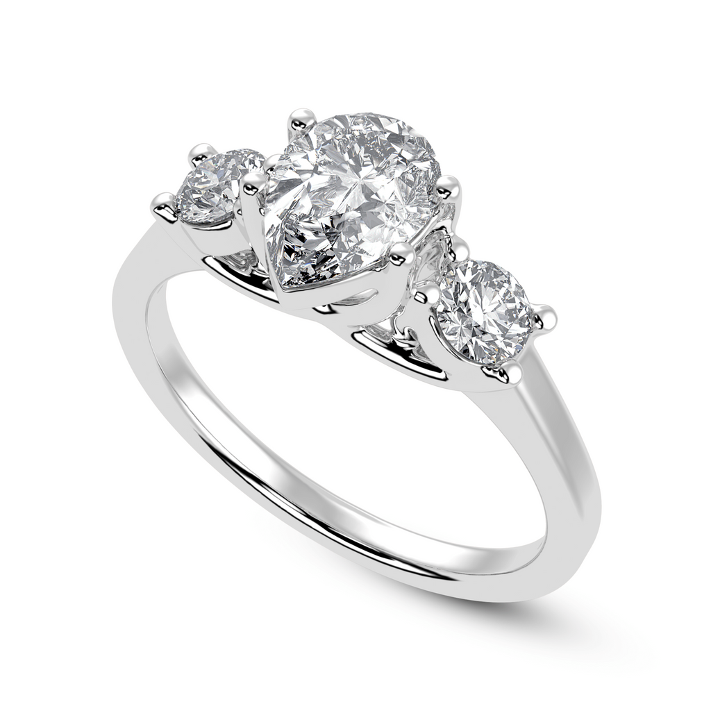 Jewelove™ Rings I VS / Women's Band only 50-Pointer Pear Cut Solitaire ...