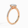 Jewelove™ Rings Women's Band only / VS I 50-Pointer Pear Cut Solitaire Diamond Shank 18K Rose Gold Ring JL AU 19020R-A