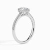 Jewelove™ Rings I VS / Women's Band only 50-Pointer Pear Cut Solitaire Diamond Shank Platinum Ring JL PT 19020-A