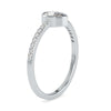 Jewelove™ Rings VS I / Women's Band only 50-Pointer Pear Cut Solitaire Platinum Diamond Shank Ring JL PT 0679-A