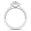 Jewelove™ Rings J VS / Women's Band only 50 Pointer Platinum Diamond Halo Solitaire Engagement Ring JL PT 6590