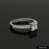 Jewelove™ Rings I VS / Women's Band only 50-Pointer Princess Cut Solitaire Diamond Shank Platinum Ring JL PT 1313-A