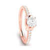Jewelove™ Rings Women's Band only / VS J 50-Pointer Solitaire 18K Rose Gold Ring JL AU G 113R-A