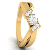 Jewelove™ Rings Women's Band only / VS J 50-Pointer Solitaire Diamond Designer Yellow Gold Solitaire Ring JL AU G 104Y-A