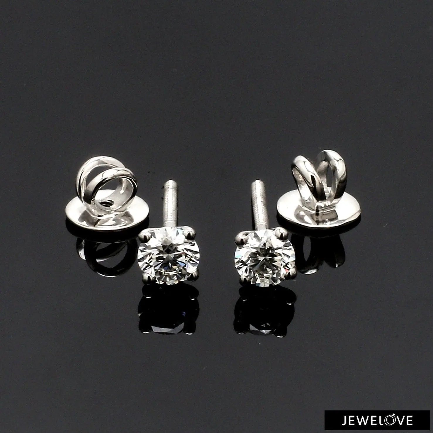 Black Diamond Earrings Studs For Men and Women From Jogi Gems