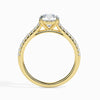 Jewelove™ Rings Women's Band only / VS J 50-Pointer Solitaire Diamond Shank 18K Yellow Gold Ring JL AU 19011Y-A