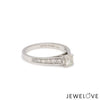 Jewelove™ Rings J VS / Women's Band only 50-Pointer Solitaire Diamond Shank Platinum Ring JL PT 1324-A