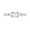 Jewelove™ Rings J VS / Women's Band only 50-Pointer Solitaire Diamonds Accents Platinum Ring JL PT R3 RD 156-A