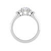Jewelove™ Rings J VS / Women's Band only 50-Pointer Solitaire Pear Cut Diamonds Accents Platinum Ring JL PT R3 RD 157-A