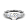 Jewelove™ Rings J VS / Women's Band only 50-Pointer Solitaire Pear Diamonds Accents Platinum Ring JL PT R3 RD 124-B