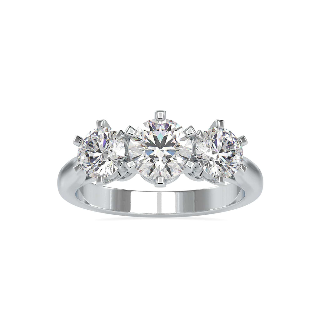 Jewelove™ Rings Women's Band only / VS J 50-Pointer Solitaire Platinum Engagement Ring JL PT 0061-A