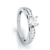 Jewelove™ Rings J VS / Women's Band only 50-Pointer Solitaire Platinum Engagement Ring with a Hidden Heart JL PT G 118-A