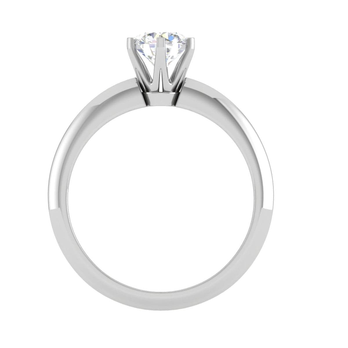 Jewelove™ Rings VS J / Women's Band only 50-Pointer Solitaire Platinum Ring JL PT RS RD 177-A
