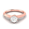 Jewelove™ Rings Women's Band only / VS J 50-Pointer Solitaire Rose Gold Ring JL AU G 106R-A