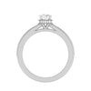 Jewelove™ Rings VS J / Women's Band only 50-Pointer Solitaire Single Halo Diamond Shank Platinum Ring JL PT RP RD 157-A