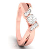 Jewelove™ Rings Women's Band only / VS J 50-Solitaire Diamond Designer Rose Gold Solitaire Ring JL AU G 104R-A