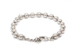 Jewelove™ Bangles & Bracelets 5mm Diamond Cut Balls Platinum Bracelet for Women JL PTB 1185