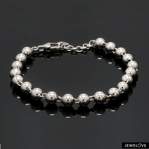 5mm Balls Platinum Bracelet for Women JL PTB 1185