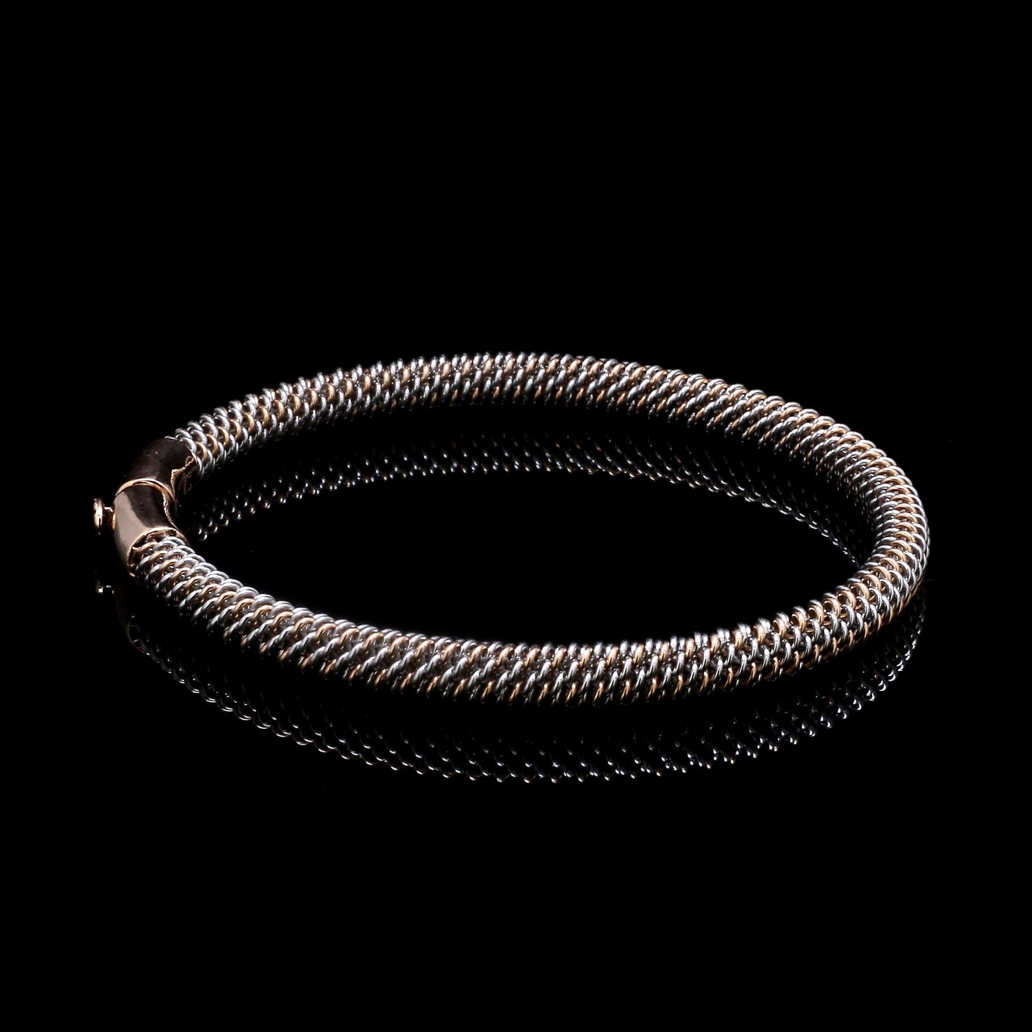 Jewelove™ Bangles & Bracelets 5mm Platinum & Rose Gold Bracelet for Men JL PTB 1087-RG