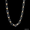 Jewelove™ Chains 5mm Platinum + Rose Gold Chain for Men JL PT CH 1302