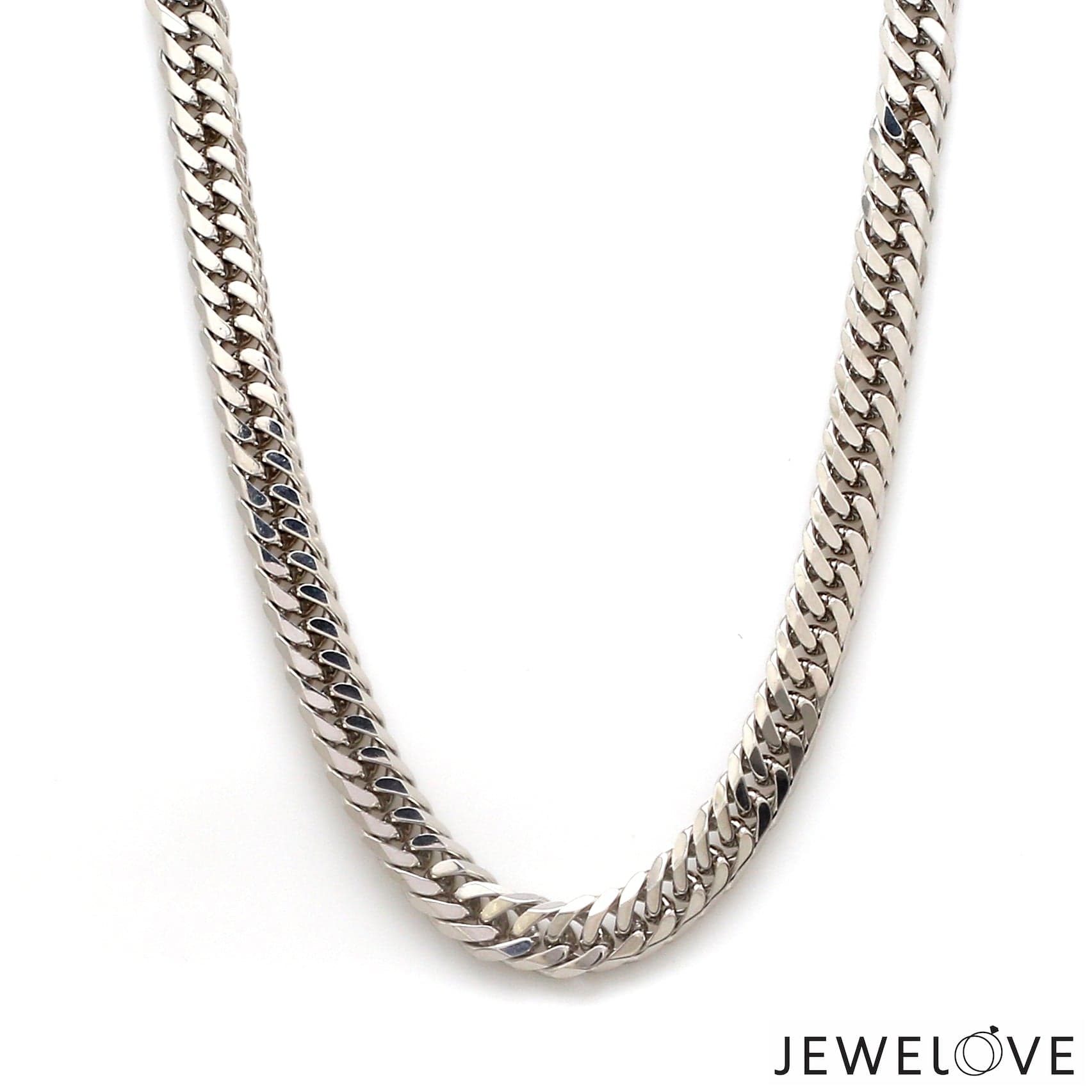 Jewelove™ Chains 6.5mm Japanese Platinum Cuban Heavy Chain for Men JL PT CH 1005-D