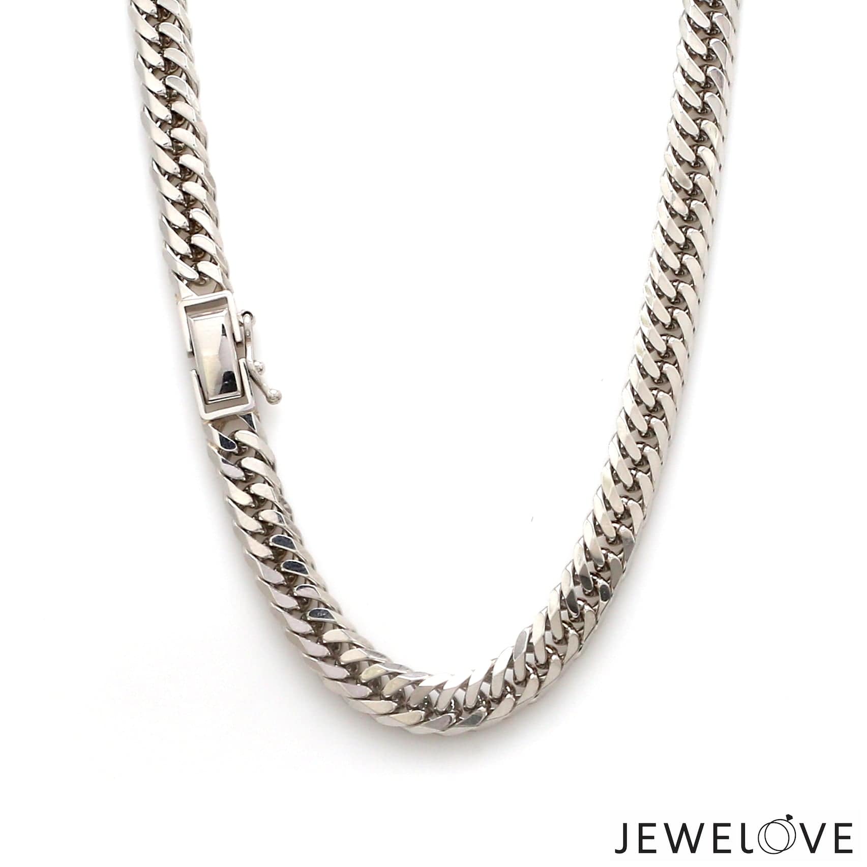 Jewelove™ Chains 6.5mm Japanese Platinum Cuban Heavy Chain for Men JL PT CH 1005-D