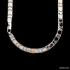 Jewelove™ Chains 6.5mm Platinum Rose Gold Two Side Chain with Hi-Polish & Matte Finish for Men JL PT CH 1231