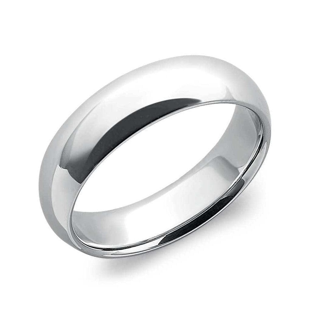 Platinum Wedding Bands Evara Platinum Ring For Man 6mm Comfort Fit