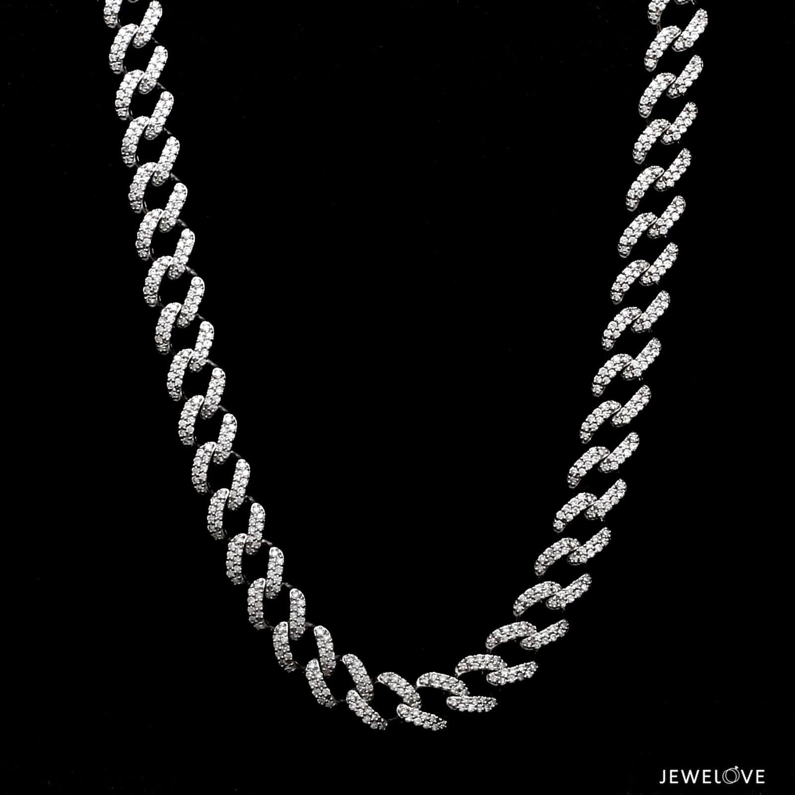 Platinum Lab Grown Diamond Cuban Chain for Men JL PT CH 1326