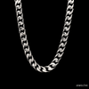 Jewelove™ Chains 7.75mm Platinum Heavy Double Side Hi-Polish & Matte Finish Chain for Men JL PT CH 1227