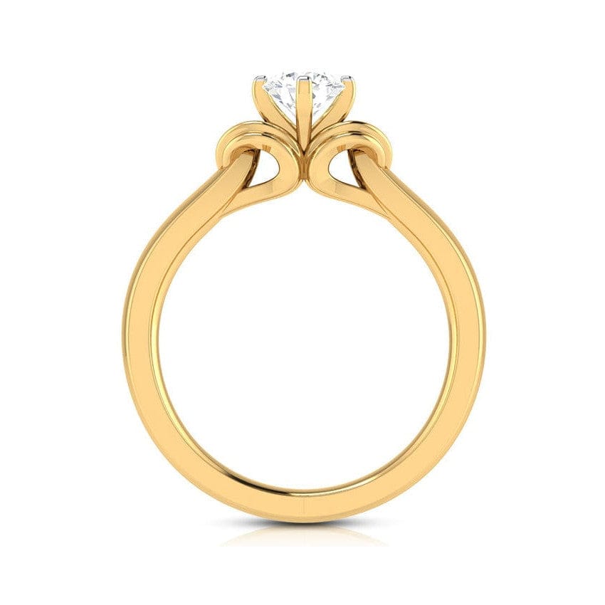 Jewelove™ Rings Women's Band only / VS J 70-Pointer 18K Yellow Gold Solitaire Ring JL AU G 114Y-B